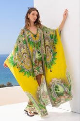 GOLDEN PALMS LONG CAPE - Czarina