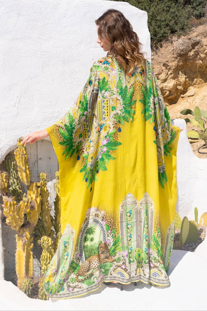 GOLDEN PALMS LONG CAPE - Czarina