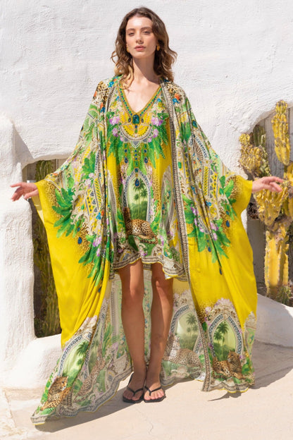 GOLDEN PALMS LONG CAPE - Czarina