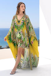GOLDEN PALMS LONG CAPE - Czarina
