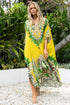 GOLDEN PALMS MIDI KAFTAN - Czarina