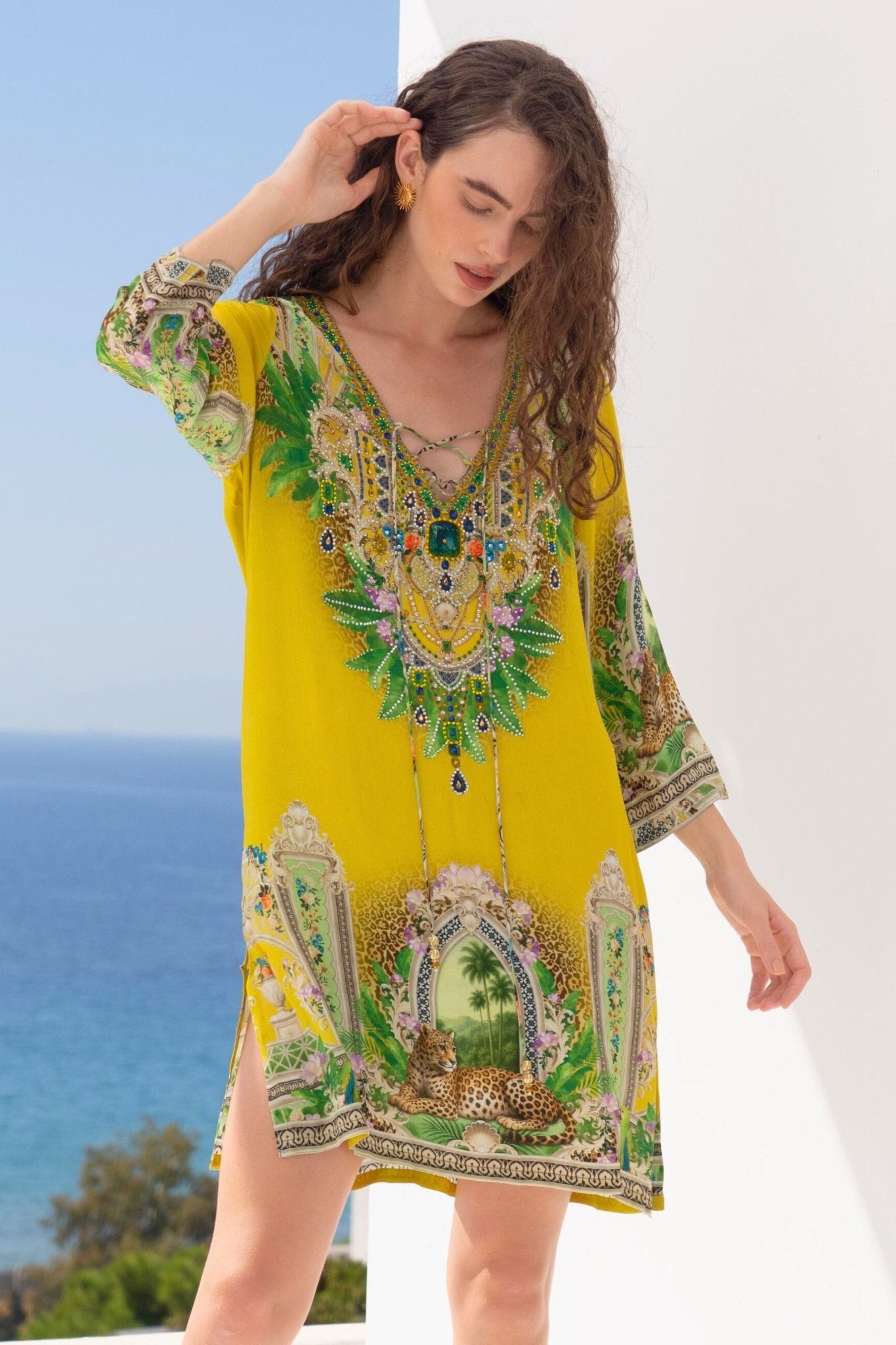 GOLDEN PALMS TUNIC - Czarina