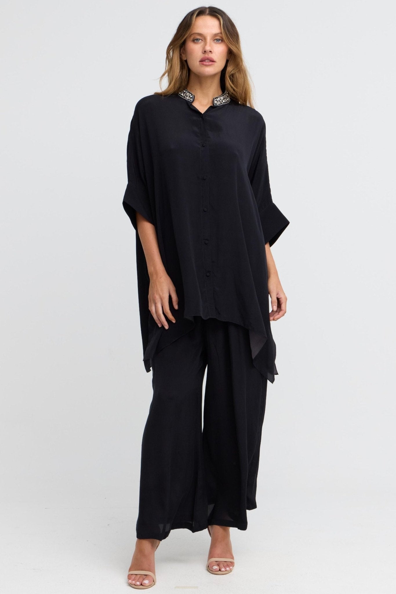 Gracie Kaftan Top w Sleeves - Czarina