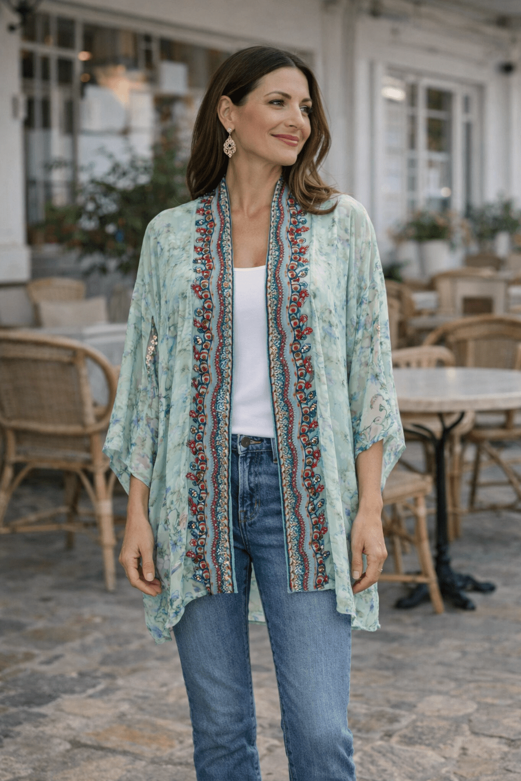 GREEN DREAM SHORT CAPE - Czarina