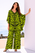 GREEN TIGRESS BUTTERFLY TOP SET - Czarina