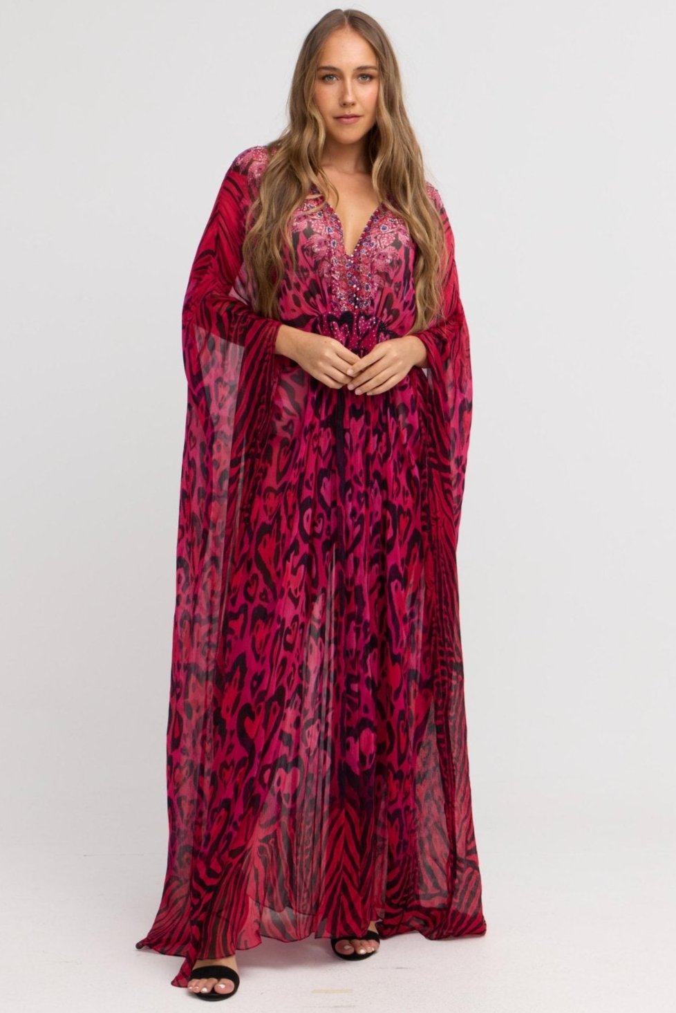 Hearts Forever Tab Kaftan - Czarina