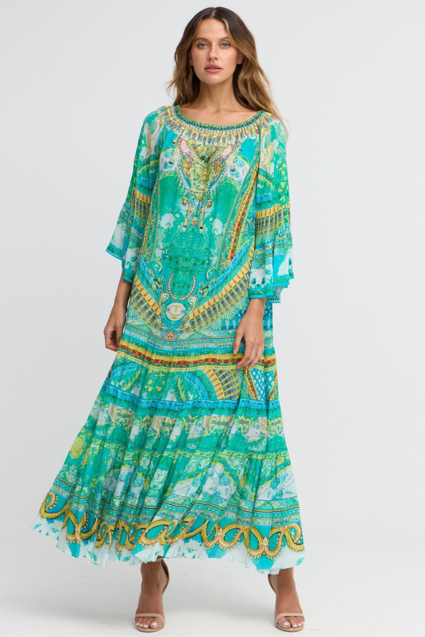 Isle Of Dreams Off Shoulder Maxi Dress - Czarina