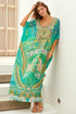 Isle Of Dreams Round - neck Long Kaftan - Czarina