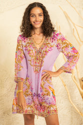 Lavender Hops Tunic Dress - Czarina