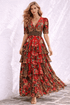 LEOPARDESS CROSS OVER MAXI DRESS - Czarina