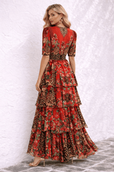 LEOPARDESS CROSS OVER MAXI DRESS - Czarina