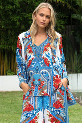 LOST IN AZURE BLAZER - Czarina