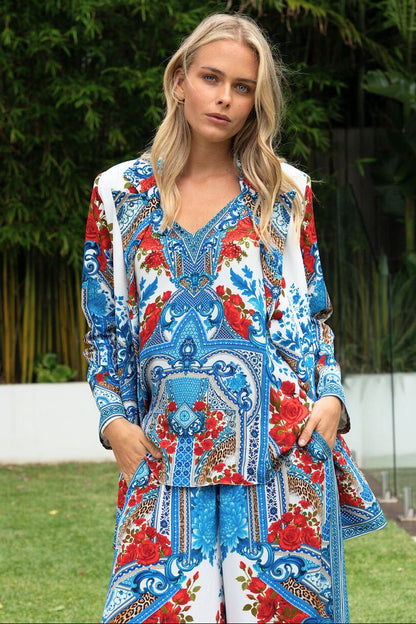 LOST IN AZURE BLAZER - Czarina