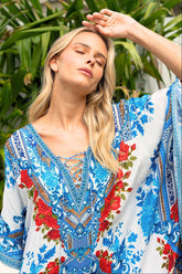 LOST IN AZURE BUTTERFLY TOP - Czarina