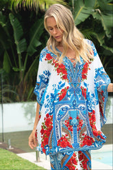 LOST IN AZURE BUTTERFLY TOP - Czarina