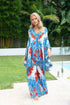 LOST IN AZURE KAFTAN DRESS SET - Czarina