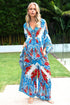 LOST IN AZURE KAFTAN DRESS SET - Czarina