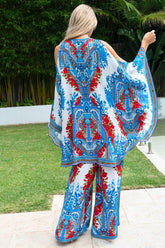 LOST IN AZURE KAFTAN DRESS - Czarina