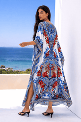 LOST IN AZURE MEDIUM KAFTAN - Czarina