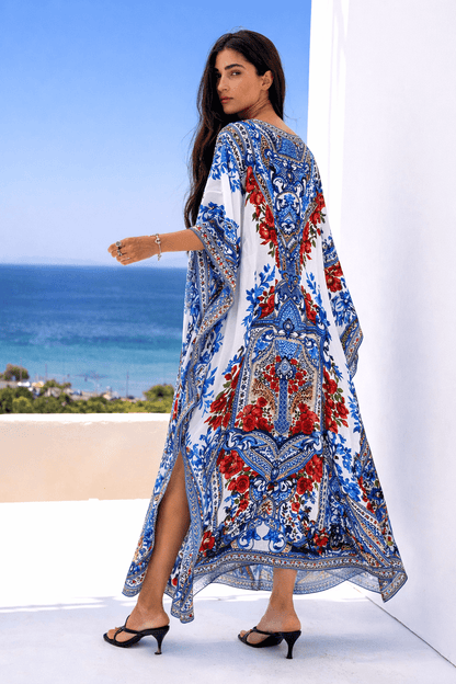 LOST IN AZURE MEDIUM KAFTAN - Czarina