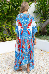 LOST IN AZURE MEDIUM KAFTAN - Czarina