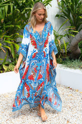 LOST IN AZURE MEDIUM KAFTAN - Czarina