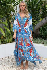 LOST IN AZURE MEDIUM KAFTAN - Czarina