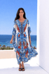 LOST IN AZURE MEDIUM KAFTAN - Czarina