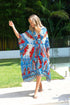 LOST IN AZURE MIDI TAB KAFTAN - Czarina