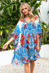 LOST IN AZURE RB SHORT KAFTAN - Czarina