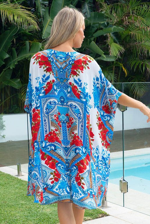 LOST IN AZURE RB SHORT KAFTAN - Czarina