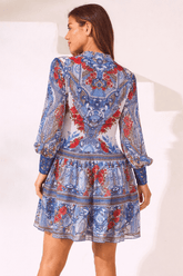 LOST IN AZURE SHIRT DRESS - Czarina