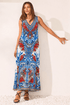 LOST IN AZURE SLEEVELESS DRESS - Czarina