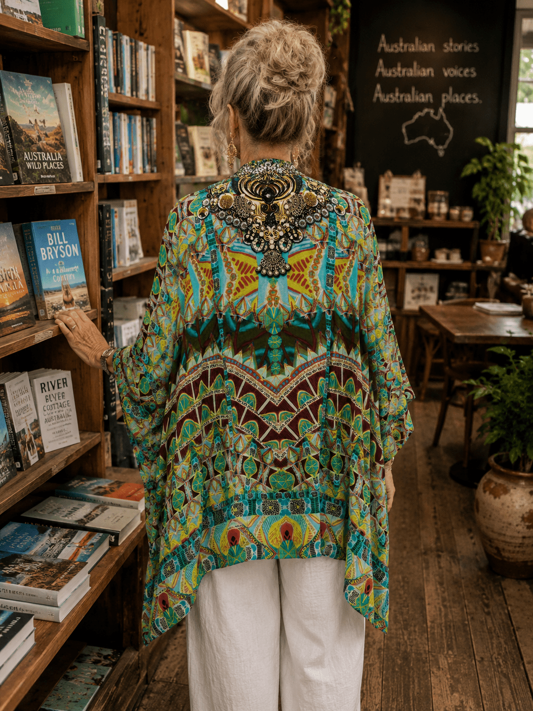LOST IN LAOS KAFTAN TOP W SLEEVES - Czarina