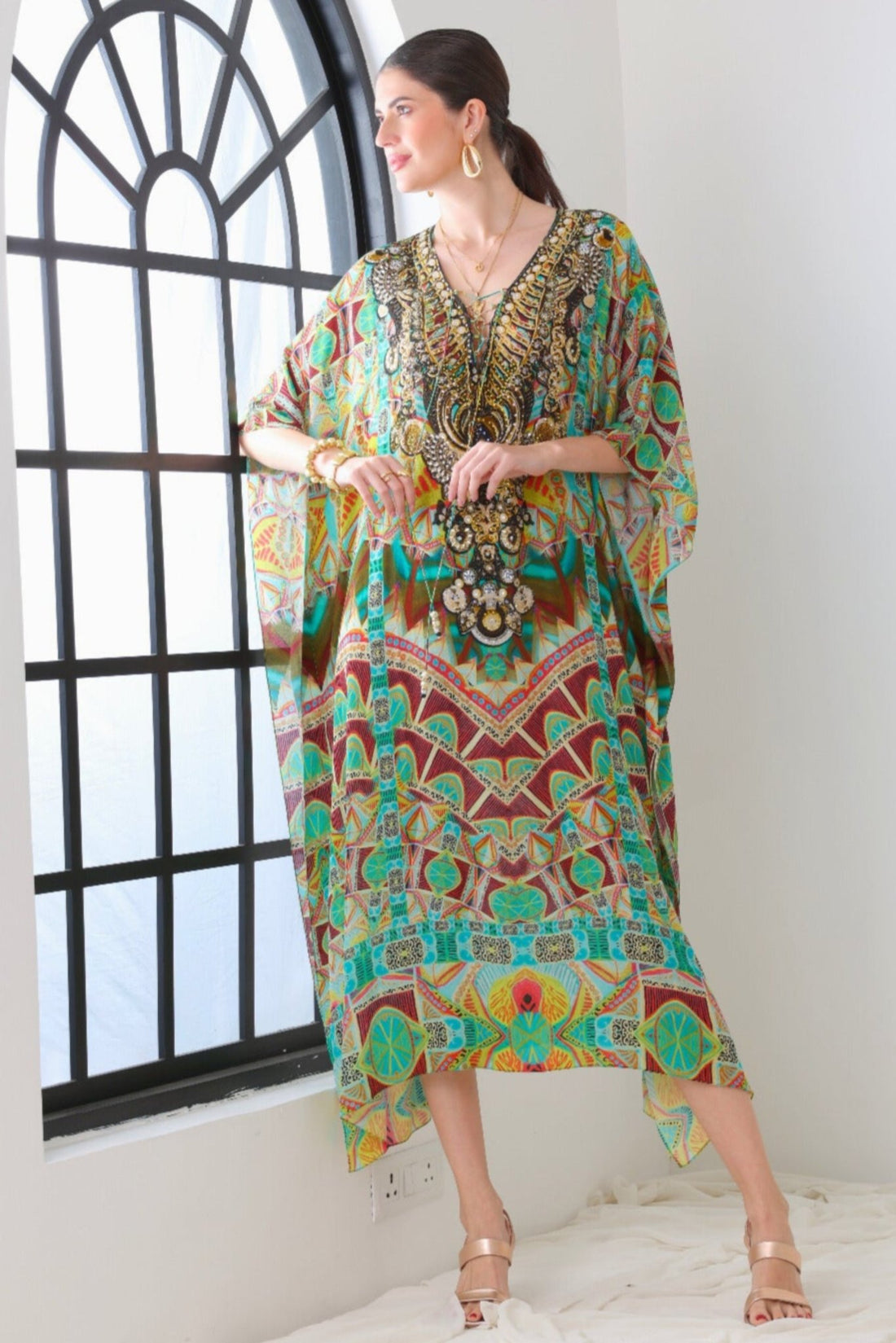 Lost In Laos Medium Kaftan - Czarina