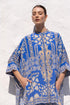 MEDITERRANEAN BLUES KAFTAN TOP W SLEEVES - Czarina