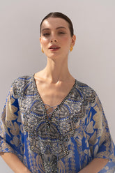 MEDITERRANEAN BLUES MEDIUM KAFTAN - Czarina