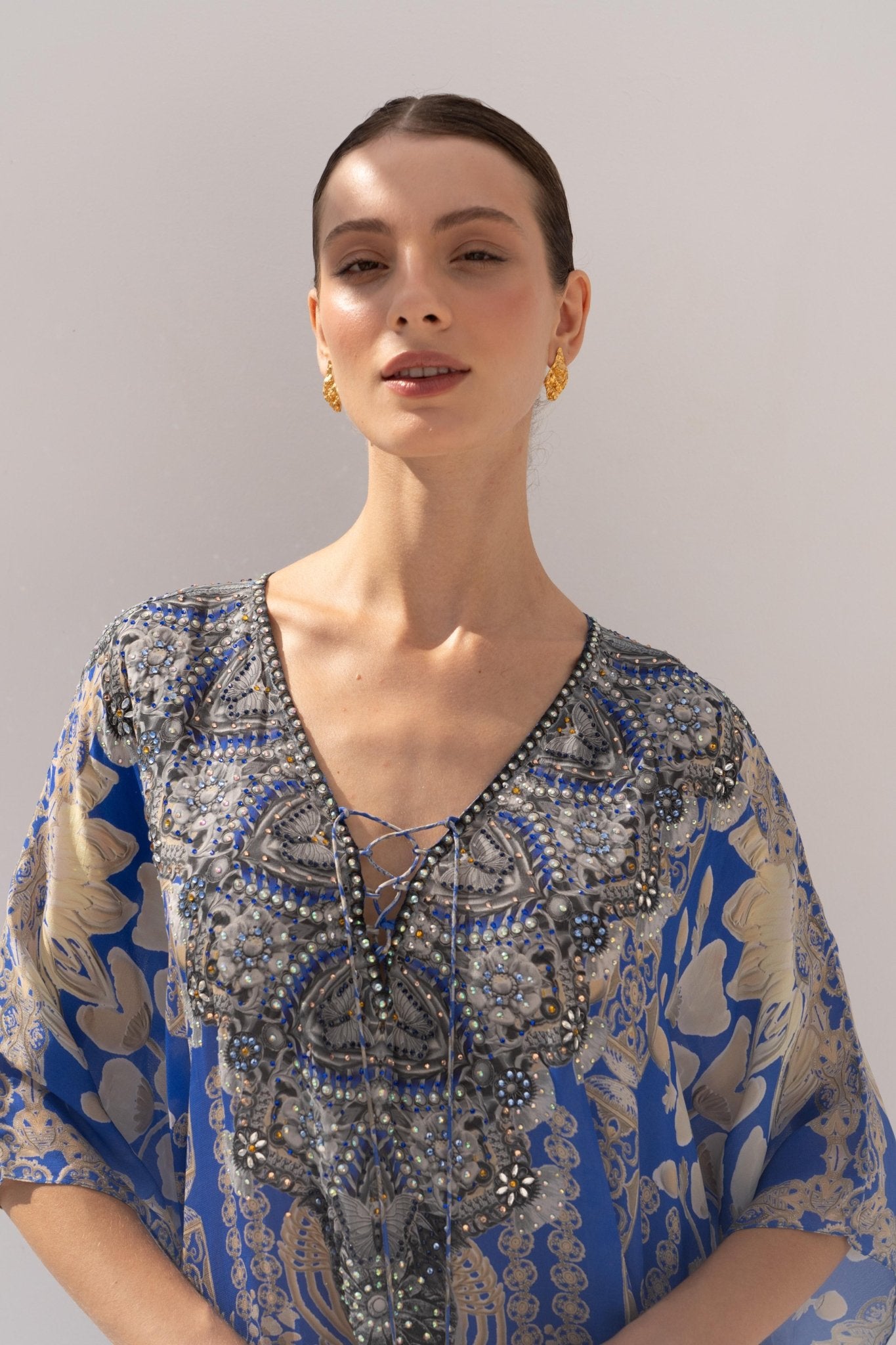 MEDITERRANEAN BLUES MEDIUM KAFTAN - Czarina