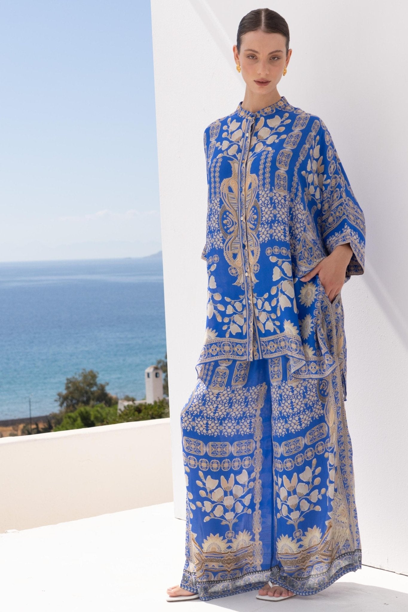 MEDITERRANEAN BLUES TROUSERS - Czarina