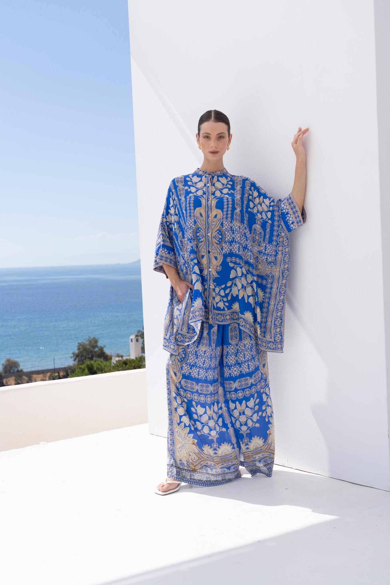 MEDITERRANEAN BLUES TROUSERS - Czarina