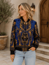 Midnight Blue Bomber Jacket - Czarina