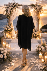 Midnight Muse Silk Short Kaftan - Czarina