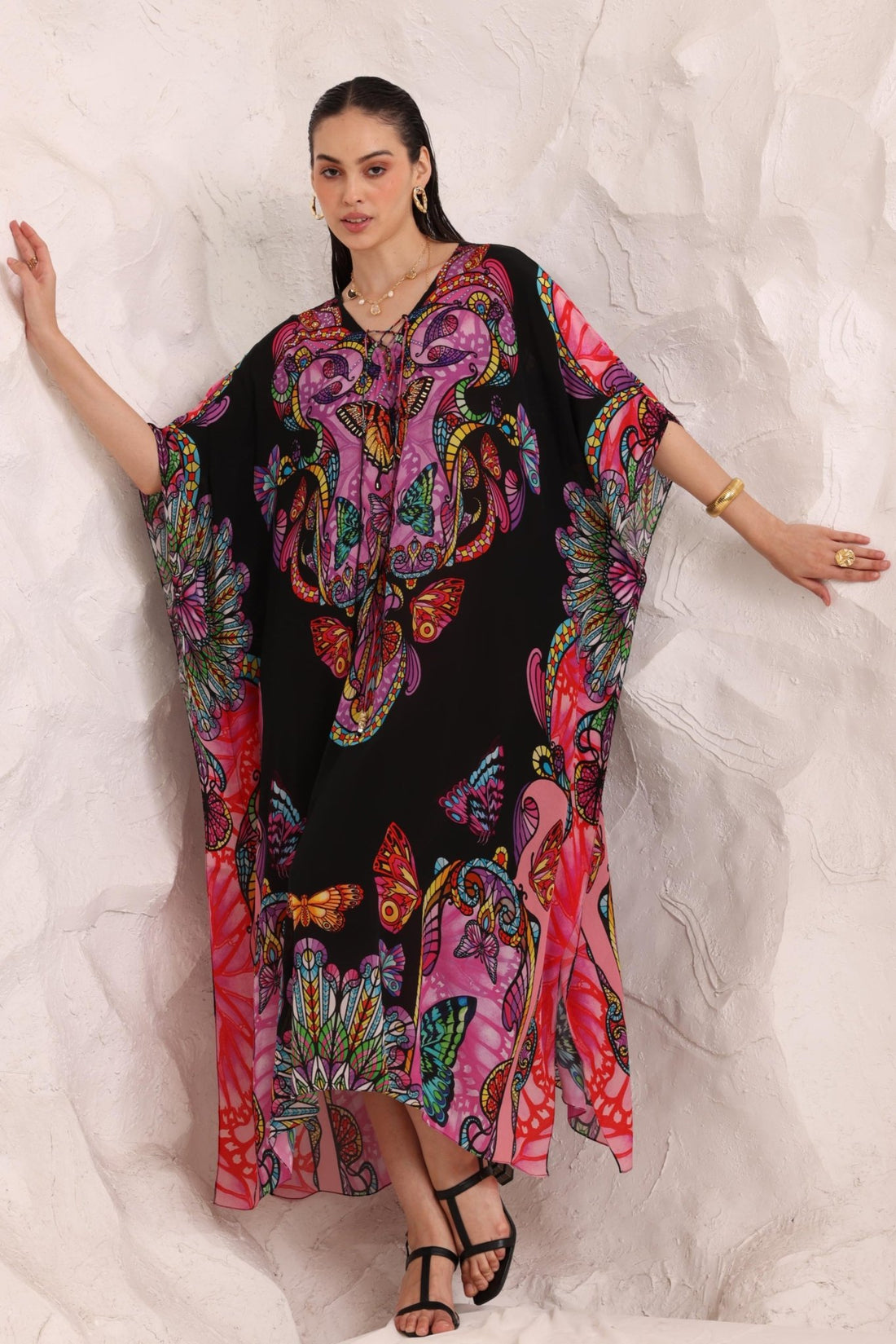 Midnight Wings Medium Kaftan - Czarina