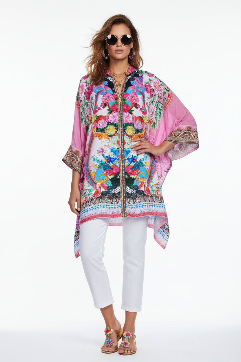 MORE THAN FRIENDS KAFTAN TOP W SLEEVES - Czarina