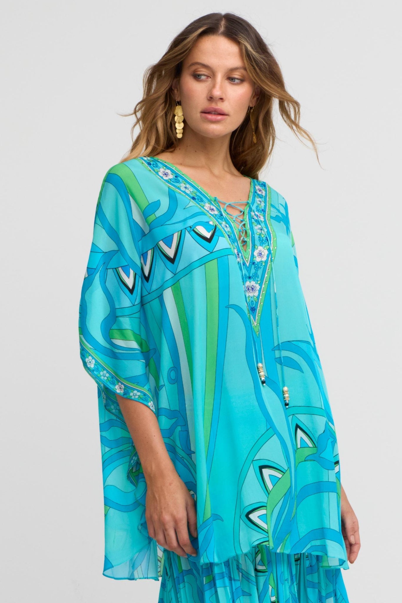 OCEANIC BLUES BUTTERFLY TOP - Czarina