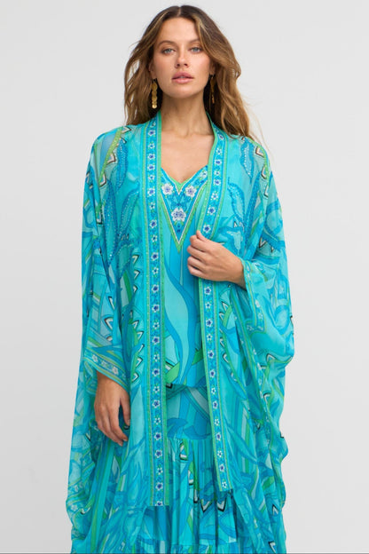 OCEANIC BLUES MEDIUM CAPE - Czarina