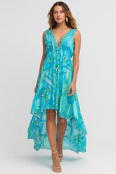 OCEANIC BLUES V - N HI LOW DRESS - Czarina