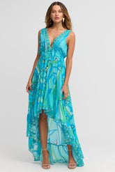 OCEANIC BLUES V - N HI LOW DRESS - Czarina