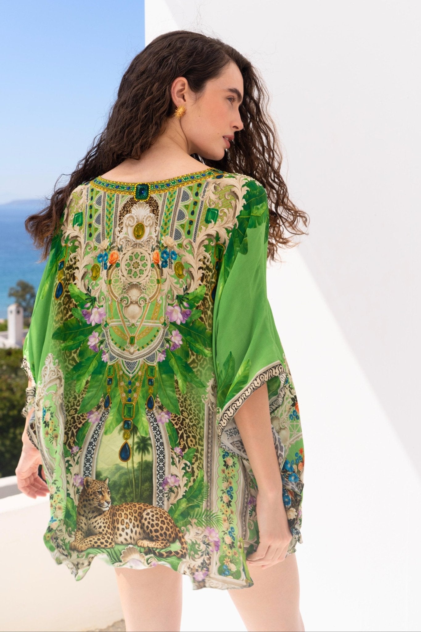 PALM PARADISE BUTTERFLY TOP - Czarina