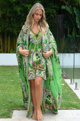 PALM PARADISE LONG CAPE - Czarina